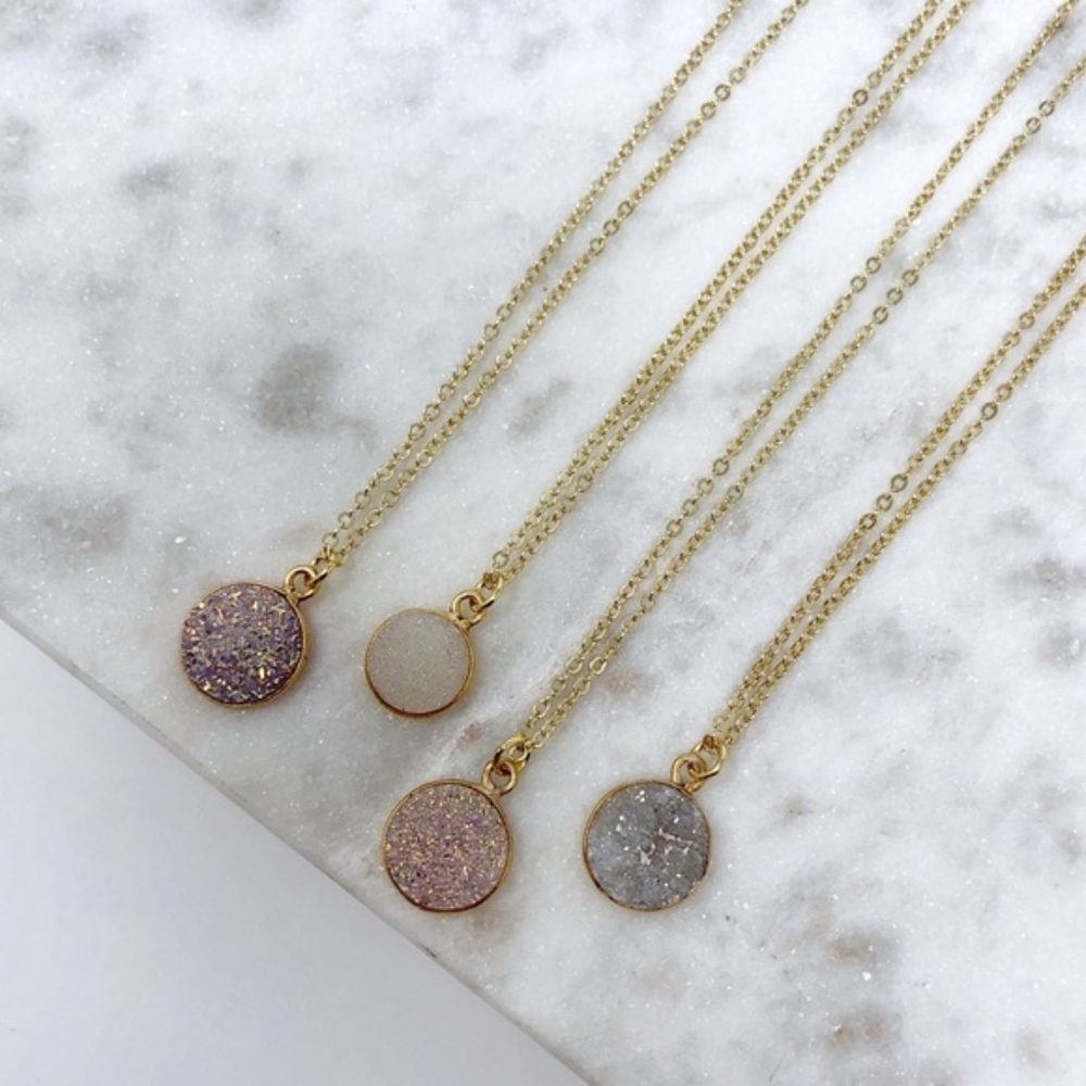 White Turquoise Druzy Bracelets - Picture 6 of 8